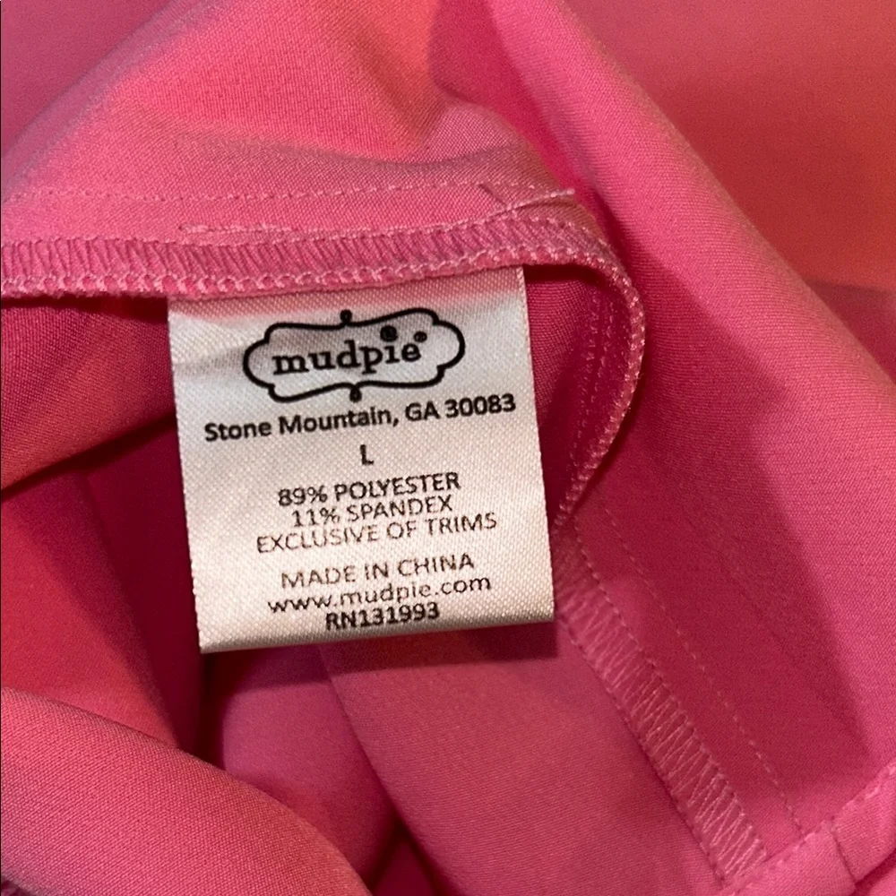 Mud Pie Pink Ruffled Sleeveless Midi Sundress - Picture 12 of 12